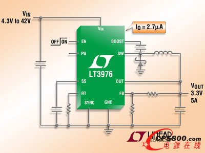IQ = 2.7µA  42V2.5A / 5A (IOUT)2MHz  DC/DC DQ
